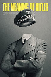 Poster for "The Meaning of Hitler" featuring Adolf Hitler's uniform and the title in yellow font.