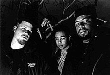 (left to right) El-P, Bigg Jus and Mr. Len
