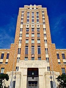 Jefferson County Courthouse in Beaumont, Texas, USA (1931)
