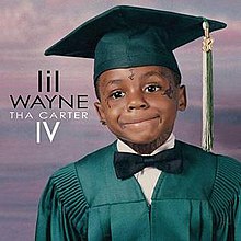 Lil Wayne as a child graduating. The artwork for the album is handled for Young Money Recordings
