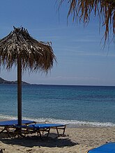 A beach in Psarou