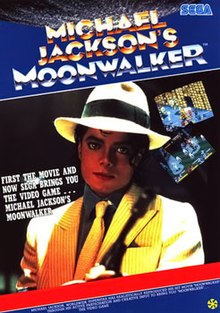 European arcade flyer of Michael Jackson's Moonwalker