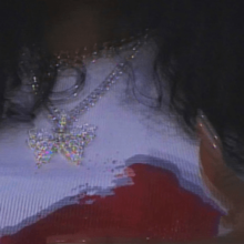 Cover art of "Shirt": a glitchy photo of SZA's shirt drenched in blood