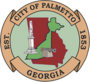 Official seal of Palmetto, Georgia