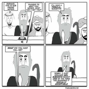 A sample of the comic Jesus and Mo