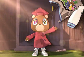 Screenshot of the music video for the song "Good Morning" by Kanye West.
