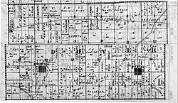 The northern half of Dover Township in Fulton County Ohio, formerly claimed by Michigan, is shifted, or "jogs", at "Old State Line Road", now County Road K.