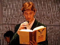 Felix Gilman gives a reading at the 2010 Brooklyn Indie Mart Steampunk Show