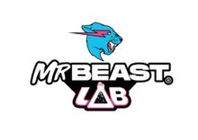 The MrBeast icon atop stylized text reading MrBeast Lab, with the "a" in Lab being a beaker