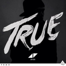 A silhouettes of Avicii with the album title painted in brush strokes. The logo of the PRMD record label is seen at the bottom.