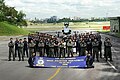 2008, Squadron personnel and staff of 149 Sqn based at PLAB posing in front of the squadron's F-5S Tiger-IIs after winning the Best RSAF Unit award. In 2010, the Sqn transitioned to the new F-15SG Strike Eagles.