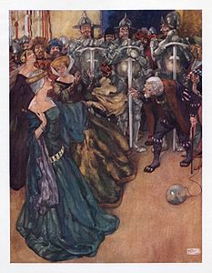 "I can tell a woman's age in half a minute—and I do!", at and by William Russell Flint (restored by Adam Cuerden)
