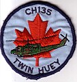 CH-135 Twin Huey badge worn by some Canadian Forces air and ground crew, 1980s