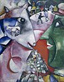 Image 14I and the Village, 1911, by Marc Chagall, a modern painter (from 20th century)