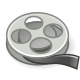 A reel of film (vector logo)
