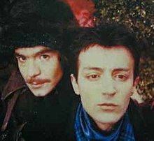 Central figures of Heroji, Milutin Petrović (left) and Vladimir Đurić (right), in 1988