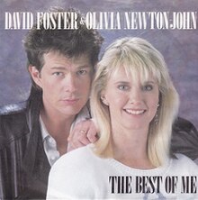 Record sleeve of a picture of David Foster and Olivia Newton John
