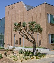 Xeriscaping in front of the Biological Sciences Building