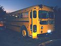 A retired 1955 Kenworth model T-126 Pacific SchoolCoach school bus photographed in Cathlamet, WA. Image briefly used on the Kenworth article.