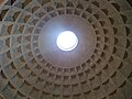 The inside dome of the Pantheon.