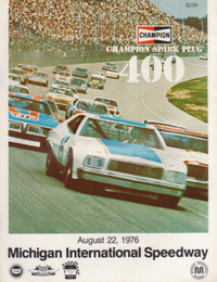 1976 Champion Spark Plug 400 program cover