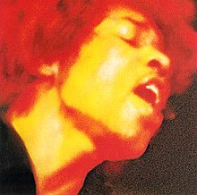 picture of Jimi Hendrix in vibrant unrealistic color.