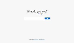 Google WDYL homepage
