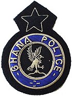 Ghana Police Service patch depicting the service logo