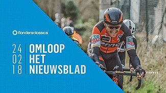 Event poster with previous winner Greg Van Avermaet