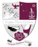 The official crest of Kappa Theta Epsilon Sorority.