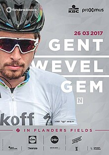 Event poster with previous winner Peter Sagan