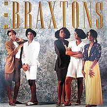 The Braxtons sisters posed for the single cover. From left to right: Traci, Trina, Towanda, Tamar, and Toni.