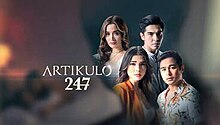 An image of Kris Bernal, Mark Herras, Rhian Ramos and Benjamin Alves. The series title is displayed on the left side of the image.