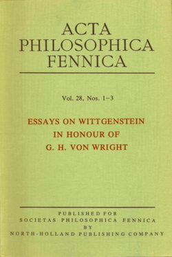 Acta Philosophica Fennica Vol. 28, 1976.