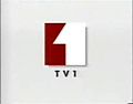 Yle TV1:n vuosina 1993–1998 käytössä ollut logo. Logo ilmestyi Yleisradion tunnuksen loppuun.