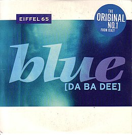 Singlen ”Blue (Da Ba Dee)” kansikuva