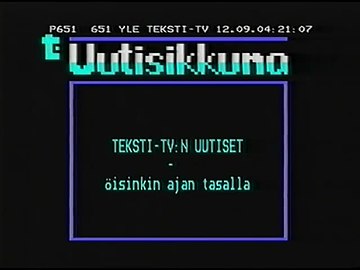 Uutisikkuna syyskuulta 1996.