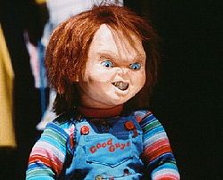 Chucky elokuvassa Child’s Play 2 – murhaava nukke.