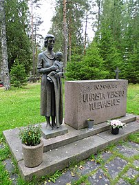 Sonkajärven sankarimuistomerkki Uhrista versoo tulevaisuus, Sonkajärvi, 1957.