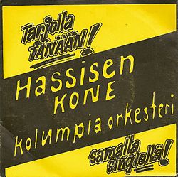 Singlen ”Hassisen kone” kansikuva