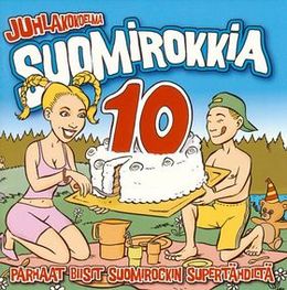 Kokoelmalevyn Suomirokkia 10 kansikuva