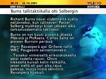 Uutisikkuna lokakuulta 2001.