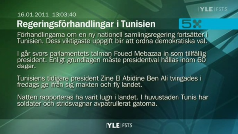 Textnytt tammikuulta 2011.