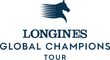 Logo du Global Champions Tour au CSI-5* Global Champions Tour de Valkenswaard (Pays-Bas) en 2010