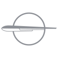 Logo de 1951 : un zeppelin stylisé.