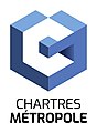 Logotype actuel de Chartres Métropole (depuis 2018)