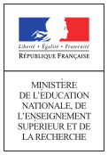 Logo du ministère de l’Éducation nationale, de l’Enseignement supérieur et de la Recherche entre 2014 et 2017.