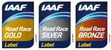 Anciens logos de l'IAAF Road Race Label