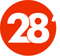 Logo de 28 minutes depuis le 31 août 2015.