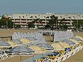 La plage de la Grande-Conche et les immeubles du front de mer